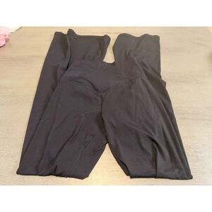 Sunzel Crossover Flare Yoga Pants Womens Black Stretchy Gym medium